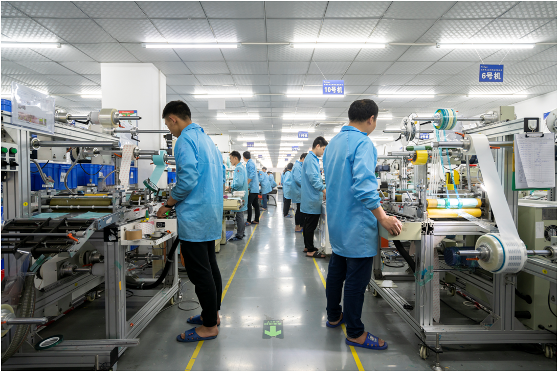 High speed sleeve cutting combination line